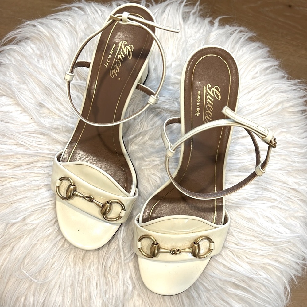 Gucci Horsbit Heels with Ankle Strap